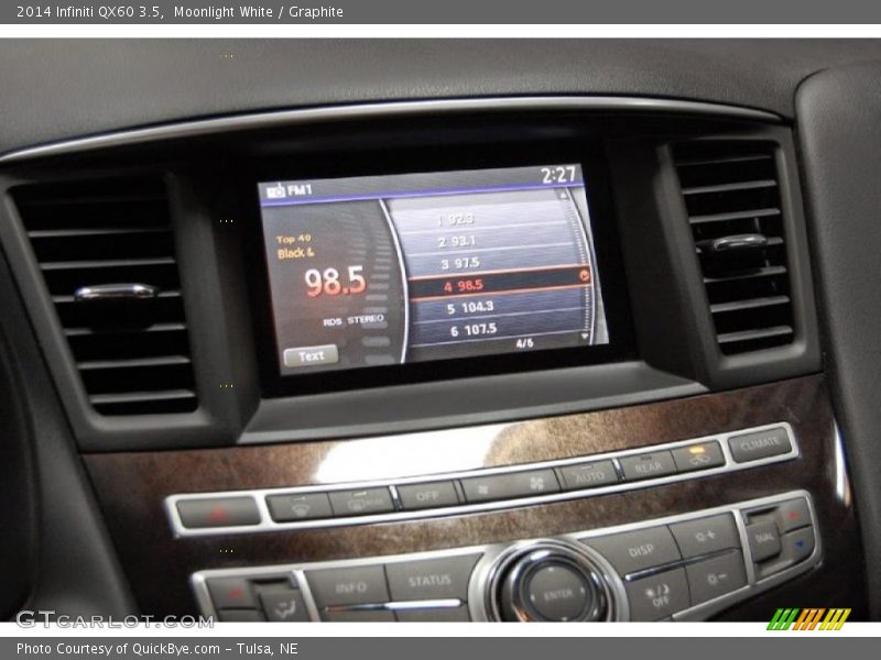 Moonlight White / Graphite 2014 Infiniti QX60 3.5