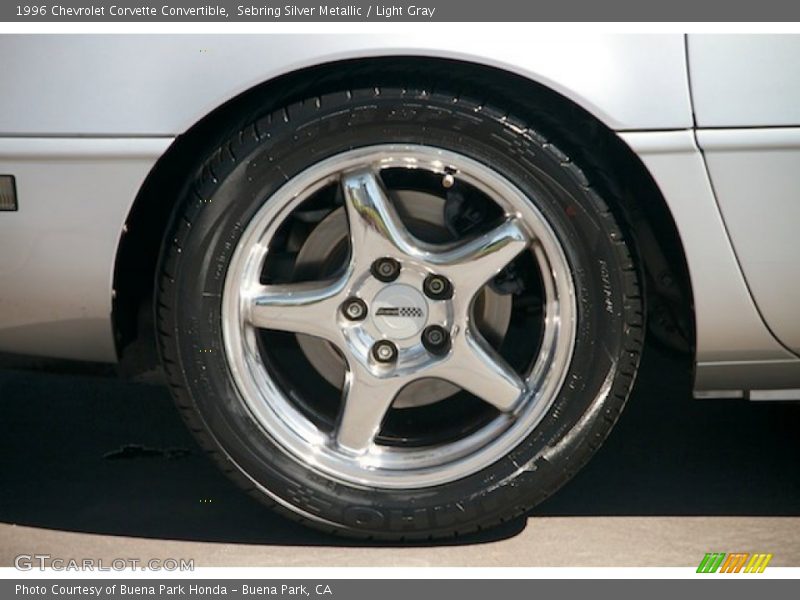 Sebring Silver Metallic / Light Gray 1996 Chevrolet Corvette Convertible