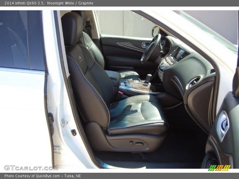 Moonlight White / Graphite 2014 Infiniti QX60 3.5