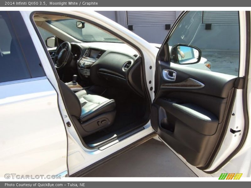 Moonlight White / Graphite 2014 Infiniti QX60 3.5