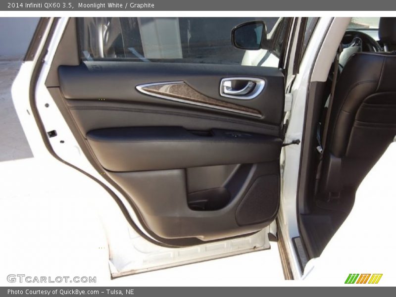 Moonlight White / Graphite 2014 Infiniti QX60 3.5