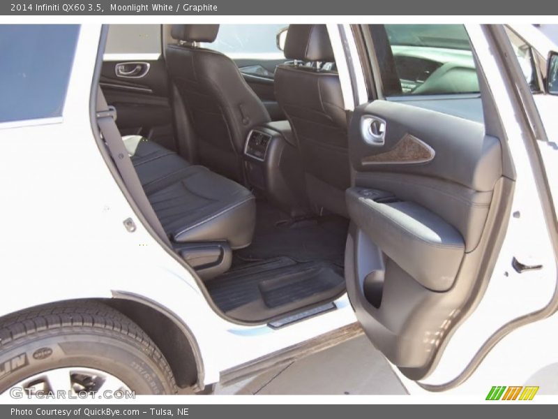 Moonlight White / Graphite 2014 Infiniti QX60 3.5