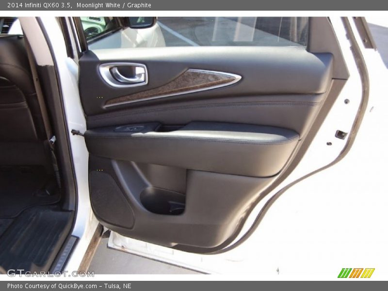 Moonlight White / Graphite 2014 Infiniti QX60 3.5