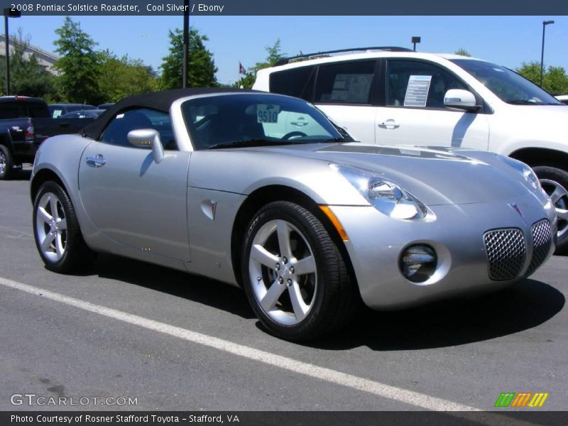 Cool Silver / Ebony 2008 Pontiac Solstice Roadster