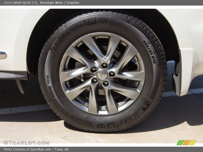 Moonlight White / Graphite 2014 Infiniti QX60 3.5