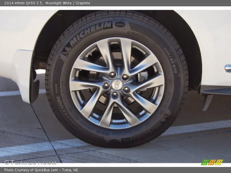 Moonlight White / Graphite 2014 Infiniti QX60 3.5