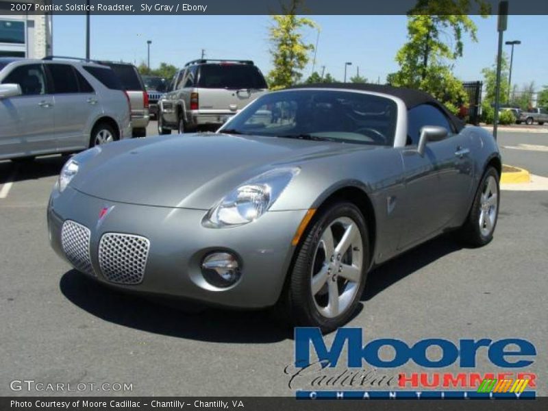 Sly Gray / Ebony 2007 Pontiac Solstice Roadster