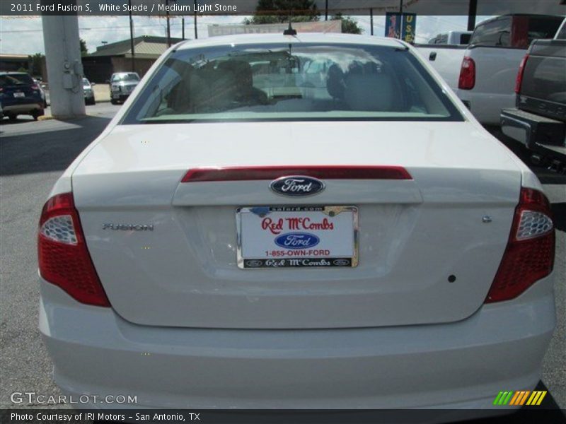 White Suede / Medium Light Stone 2011 Ford Fusion S