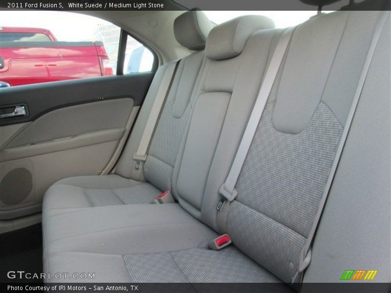 White Suede / Medium Light Stone 2011 Ford Fusion S