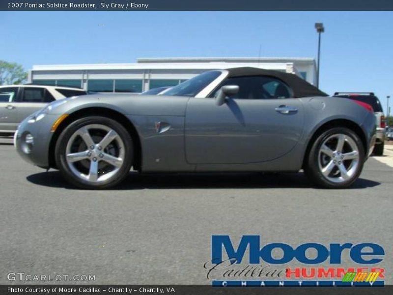 Sly Gray / Ebony 2007 Pontiac Solstice Roadster