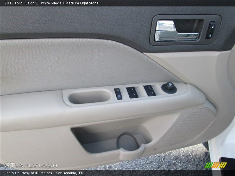 White Suede / Medium Light Stone 2011 Ford Fusion S