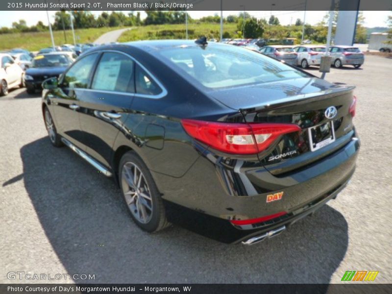 Phantom Black / Black/Orange 2015 Hyundai Sonata Sport 2.0T