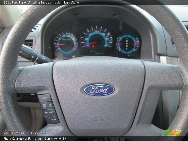 White Suede / Medium Light Stone 2011 Ford Fusion S