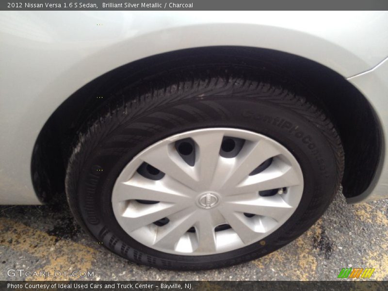 Brilliant Silver Metallic / Charcoal 2012 Nissan Versa 1.6 S Sedan