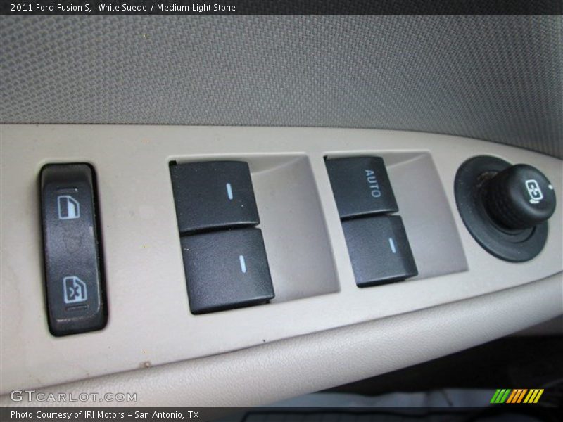 White Suede / Medium Light Stone 2011 Ford Fusion S