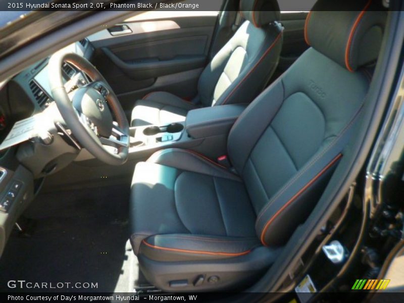 Phantom Black / Black/Orange 2015 Hyundai Sonata Sport 2.0T