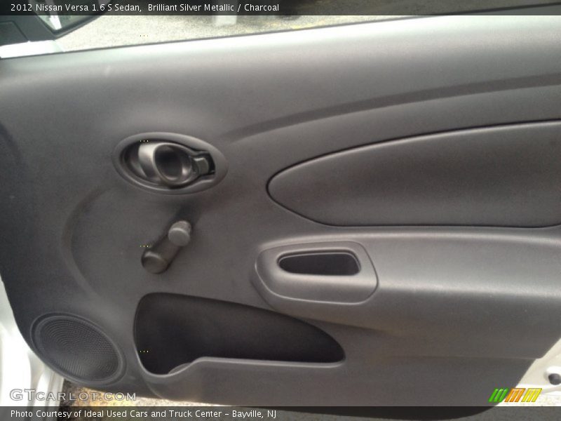 Brilliant Silver Metallic / Charcoal 2012 Nissan Versa 1.6 S Sedan