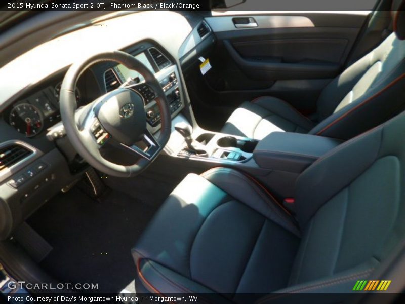 Phantom Black / Black/Orange 2015 Hyundai Sonata Sport 2.0T