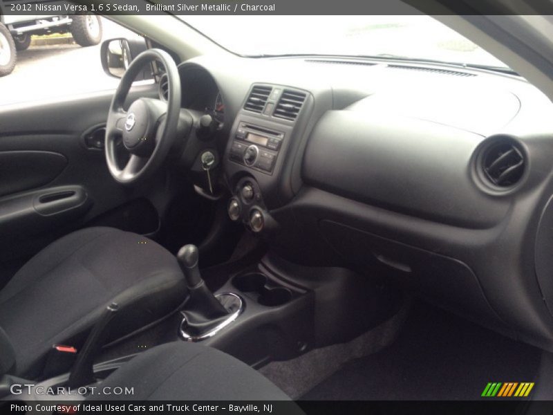 Brilliant Silver Metallic / Charcoal 2012 Nissan Versa 1.6 S Sedan