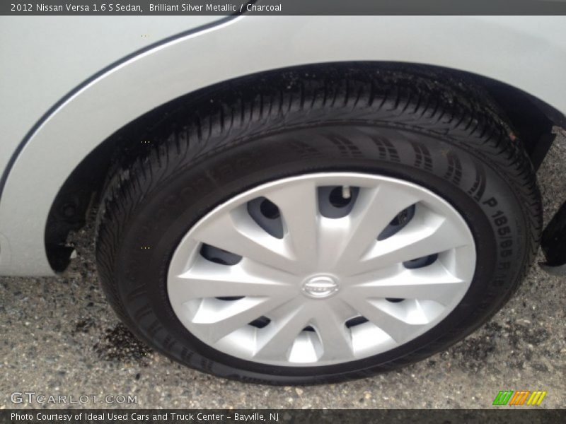 Brilliant Silver Metallic / Charcoal 2012 Nissan Versa 1.6 S Sedan