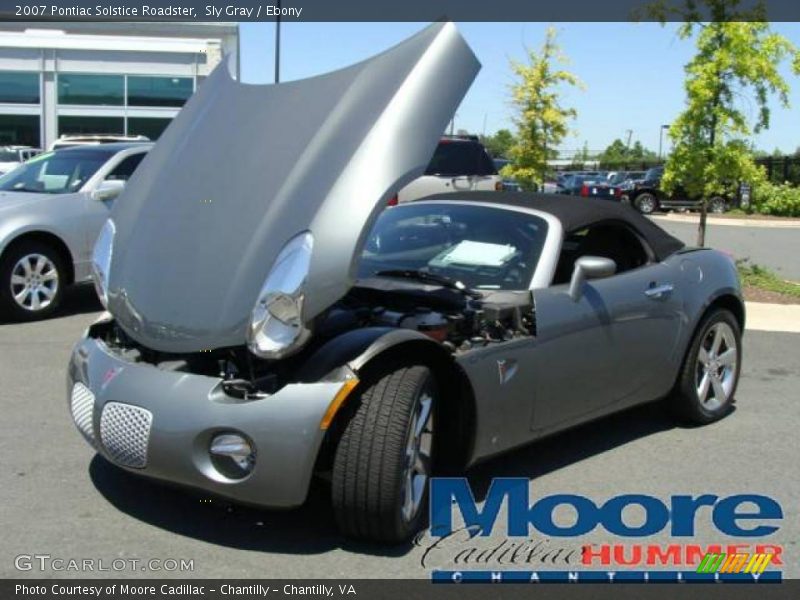 Sly Gray / Ebony 2007 Pontiac Solstice Roadster
