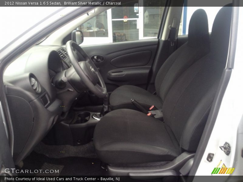 Brilliant Silver Metallic / Charcoal 2012 Nissan Versa 1.6 S Sedan