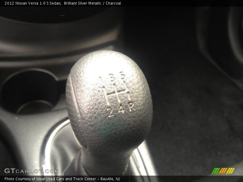 Brilliant Silver Metallic / Charcoal 2012 Nissan Versa 1.6 S Sedan