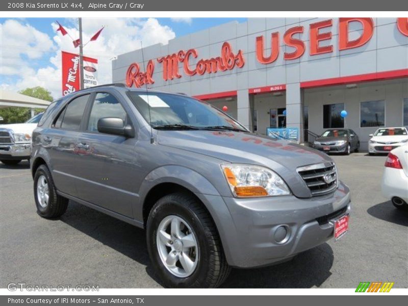 Alpine Gray / Gray 2008 Kia Sorento LX 4x4