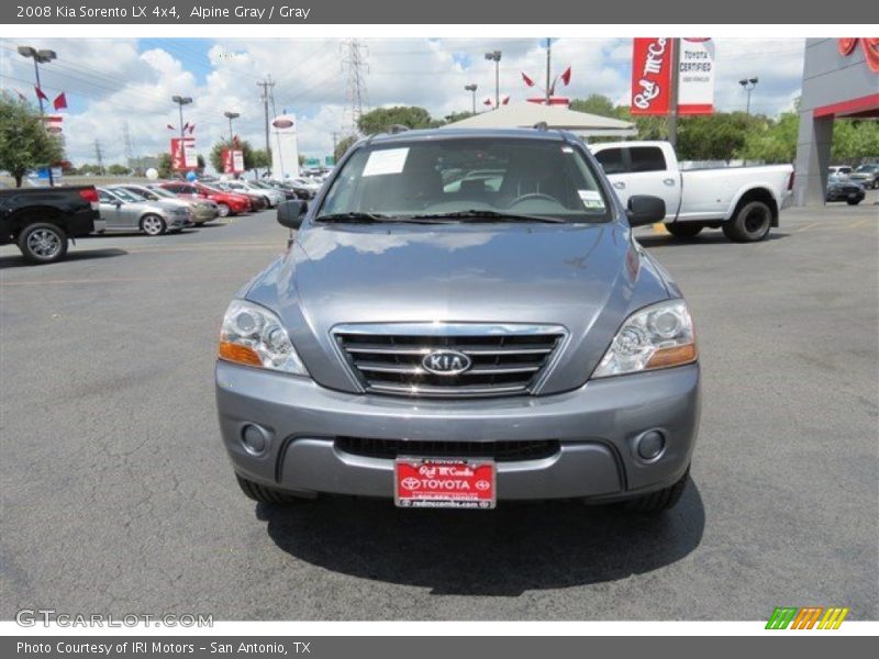 Alpine Gray / Gray 2008 Kia Sorento LX 4x4