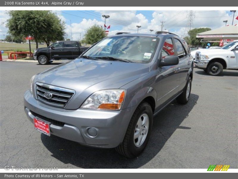 Alpine Gray / Gray 2008 Kia Sorento LX 4x4