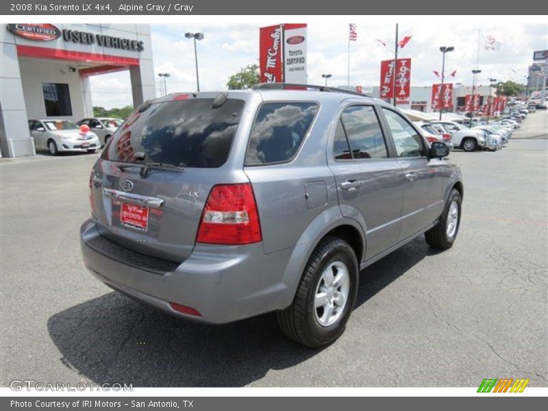 Alpine Gray / Gray 2008 Kia Sorento LX 4x4