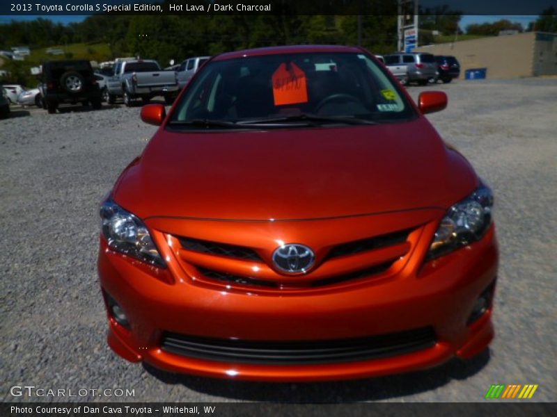 Hot Lava / Dark Charcoal 2013 Toyota Corolla S Special Edition