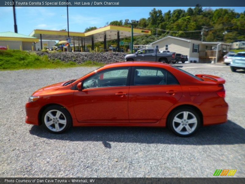 Hot Lava / Dark Charcoal 2013 Toyota Corolla S Special Edition