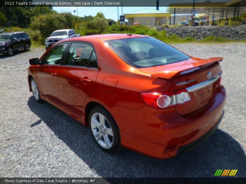Hot Lava / Dark Charcoal 2013 Toyota Corolla S Special Edition