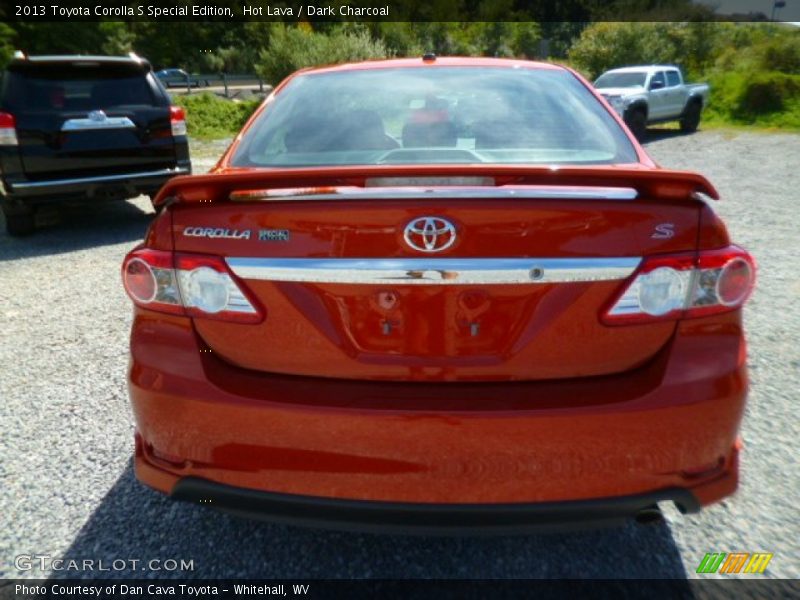 Hot Lava / Dark Charcoal 2013 Toyota Corolla S Special Edition