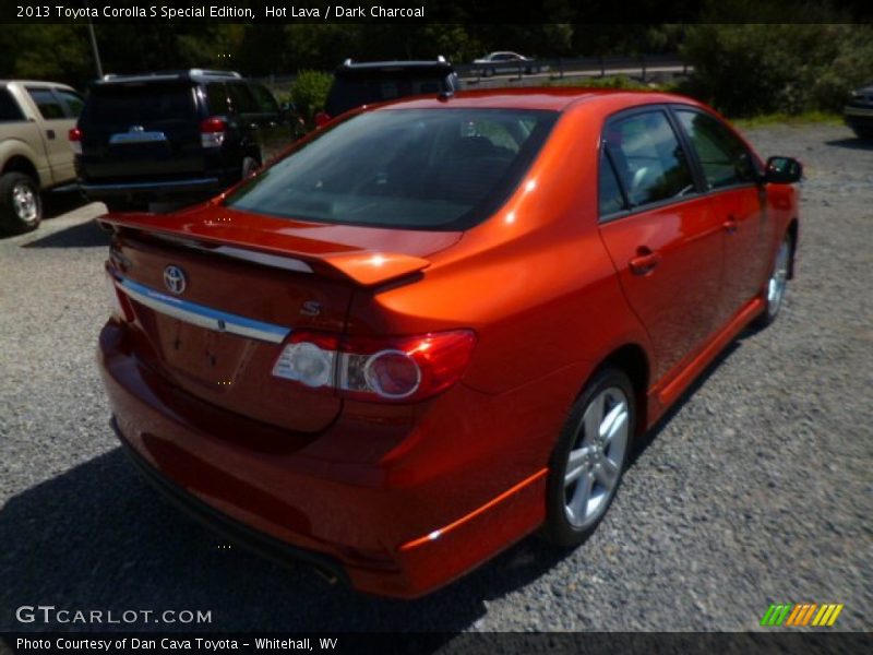 Hot Lava / Dark Charcoal 2013 Toyota Corolla S Special Edition