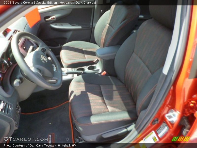 Hot Lava / Dark Charcoal 2013 Toyota Corolla S Special Edition