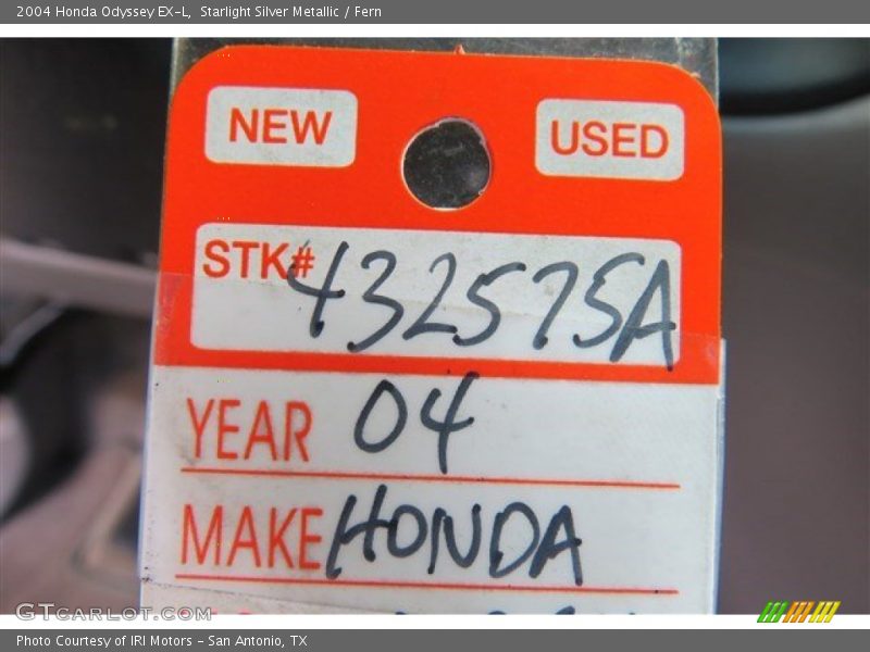 Starlight Silver Metallic / Fern 2004 Honda Odyssey EX-L