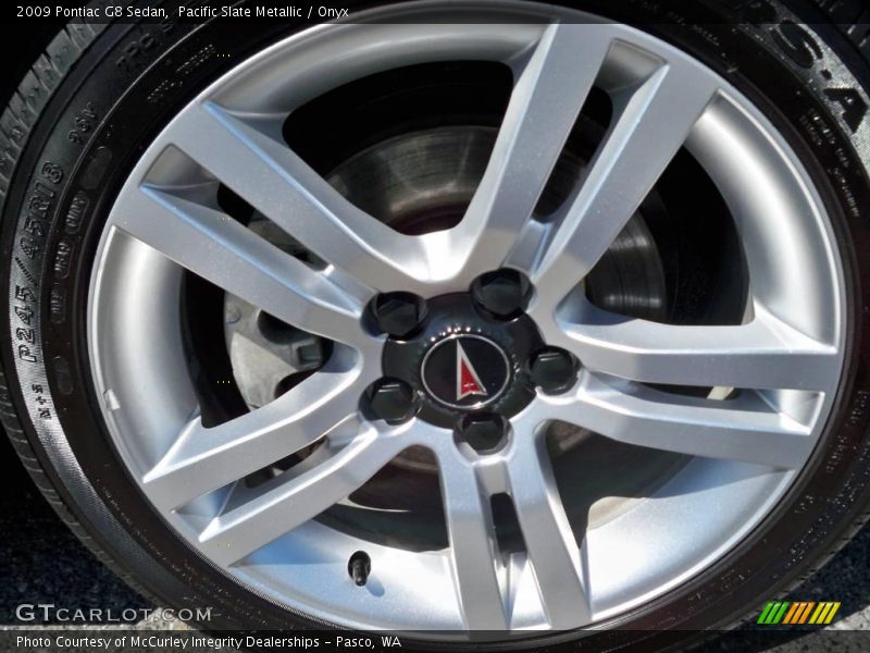 Pacific Slate Metallic / Onyx 2009 Pontiac G8 Sedan