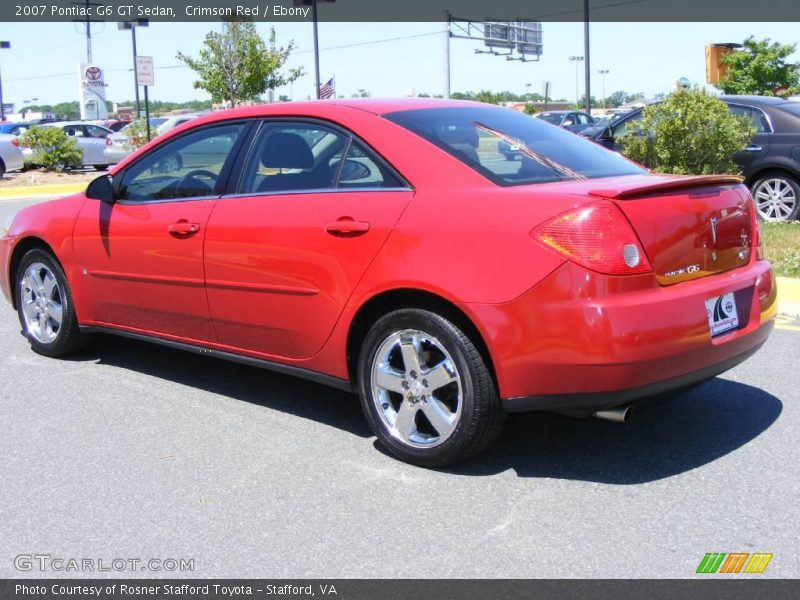Crimson Red / Ebony 2007 Pontiac G6 GT Sedan