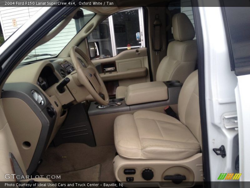 Oxford White / Tan 2004 Ford F150 Lariat SuperCrew 4x4
