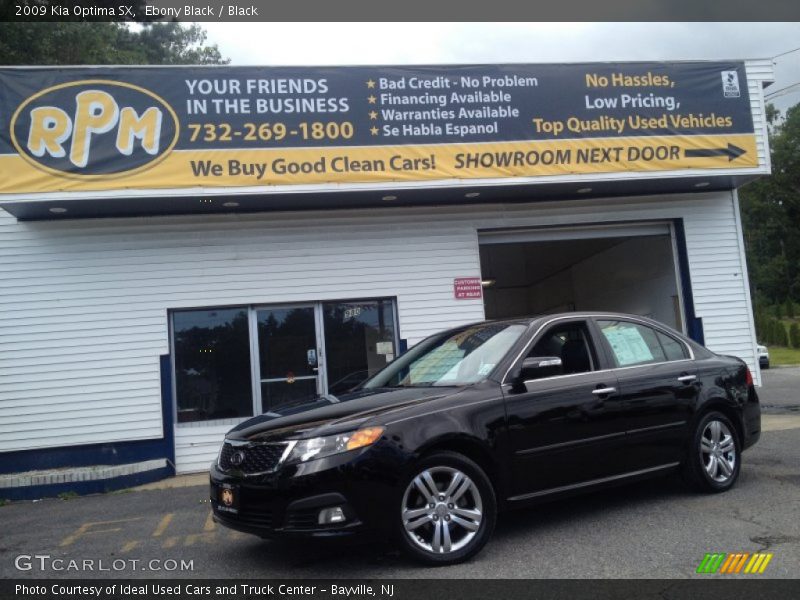 Ebony Black / Black 2009 Kia Optima SX