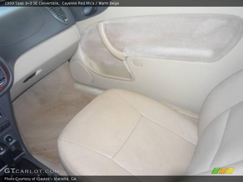 Cayenne Red Mica / Warm Beige 1999 Saab 9-3 SE Convertible