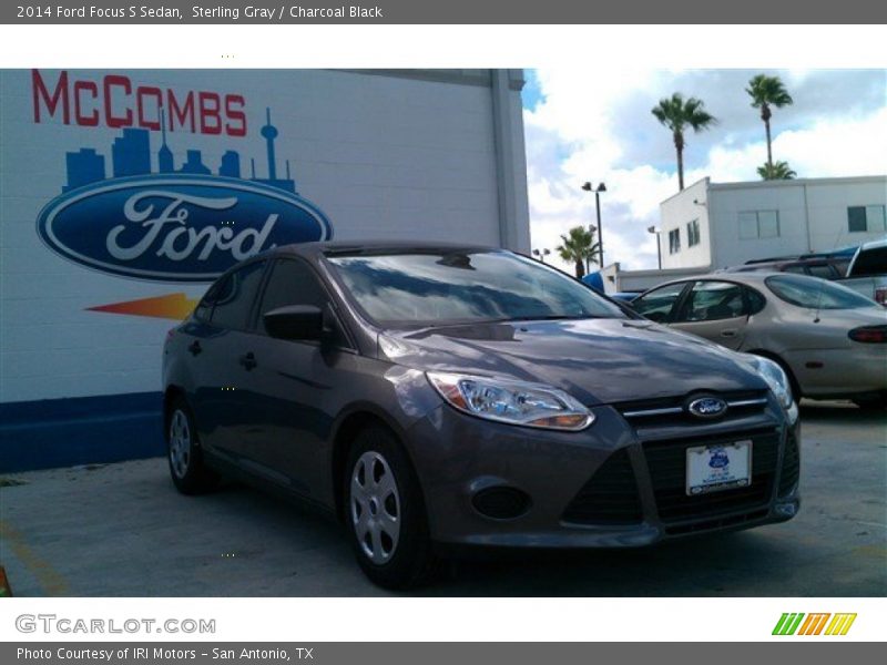 Sterling Gray / Charcoal Black 2014 Ford Focus S Sedan