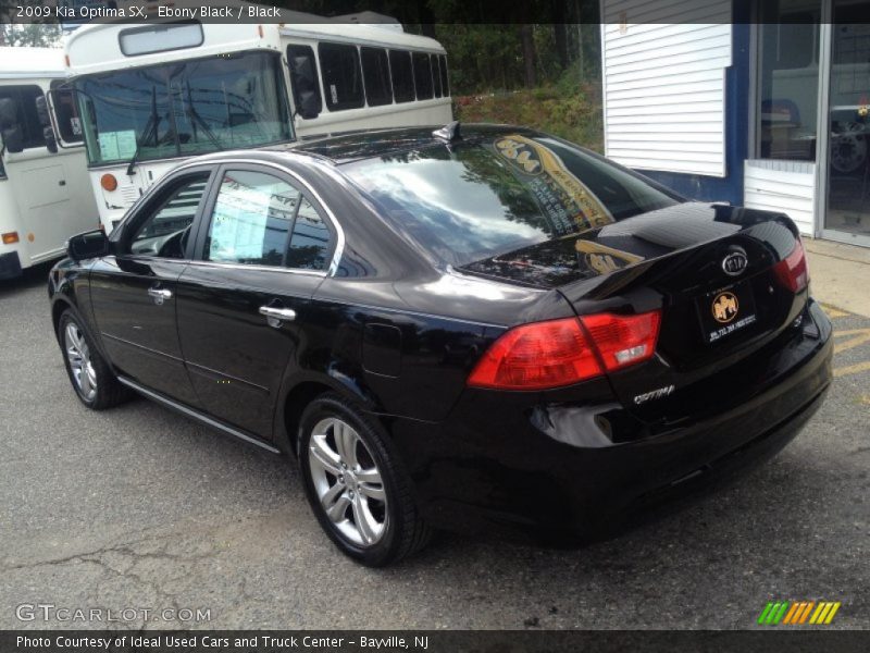 Ebony Black / Black 2009 Kia Optima SX