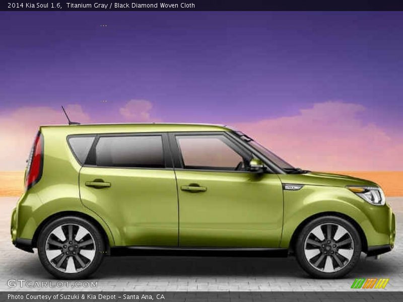 Titanium Gray / Black Diamond Woven Cloth 2014 Kia Soul 1.6