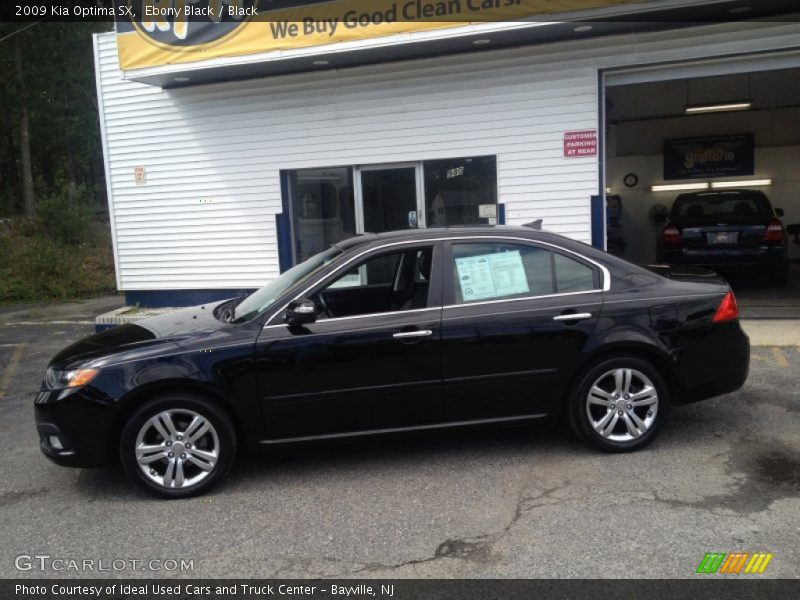 Ebony Black / Black 2009 Kia Optima SX