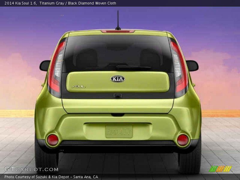 Titanium Gray / Black Diamond Woven Cloth 2014 Kia Soul 1.6