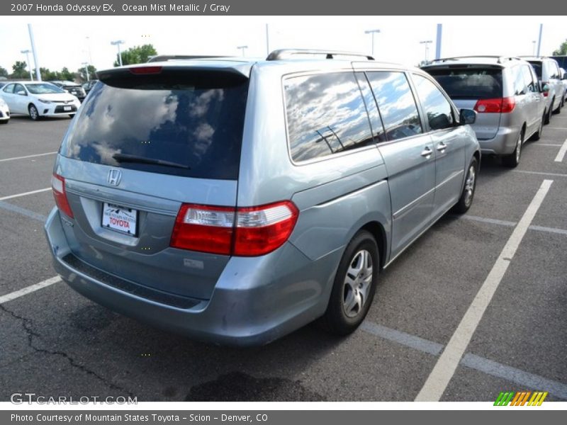 Ocean Mist Metallic / Gray 2007 Honda Odyssey EX
