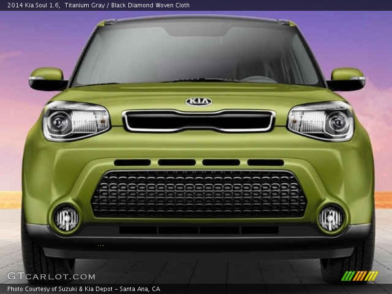 Titanium Gray / Black Diamond Woven Cloth 2014 Kia Soul 1.6